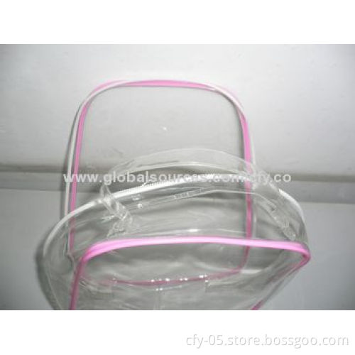 Wholesale Apple Shape Clear PVC Cosmetic Bag, OEM Service and Customer Logos Welcomed